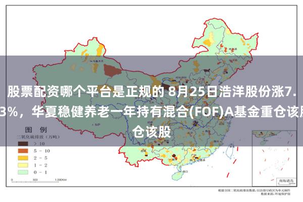 股票配资哪个平台是正规的 8月25日浩洋股份涨7.33%，华夏稳健养老一年持有混合(FOF)A基金重仓该股