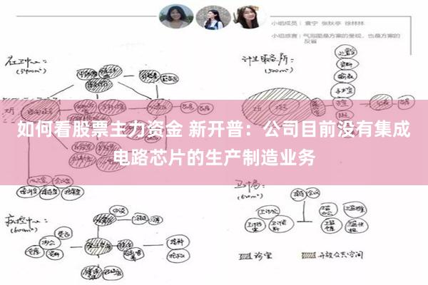 如何看股票主力资金 新开普：公司目前没有集成电路芯片的生产制造业务