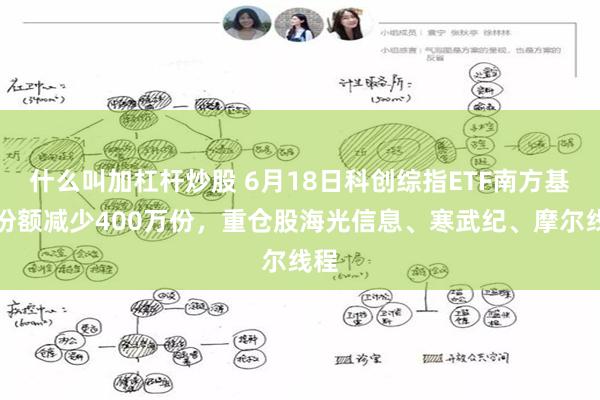 什么叫加杠杆炒股 6月18日科创综指ETF南方基金份额减少400万份，重仓股海光信息、寒武纪、摩尔线程