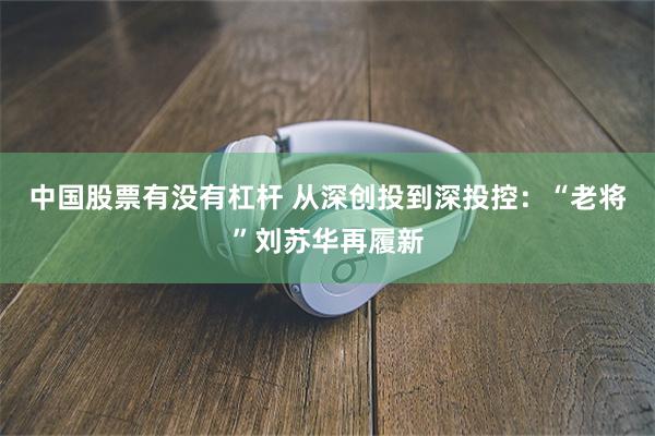 中国股票有没有杠杆 从深创投到深投控：“老将”刘苏华再履新