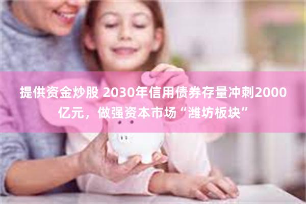 提供资金炒股 2030年信用债券存量冲刺2000亿元,做强资本市场“潍坊板块”