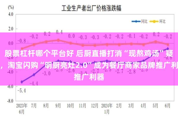股票杠杆哪个平台好 后厨直播打消“现熬鸡汤”疑虑，淘宝闪购“明厨亮灶2.0”成为餐厅商家品牌推广利器