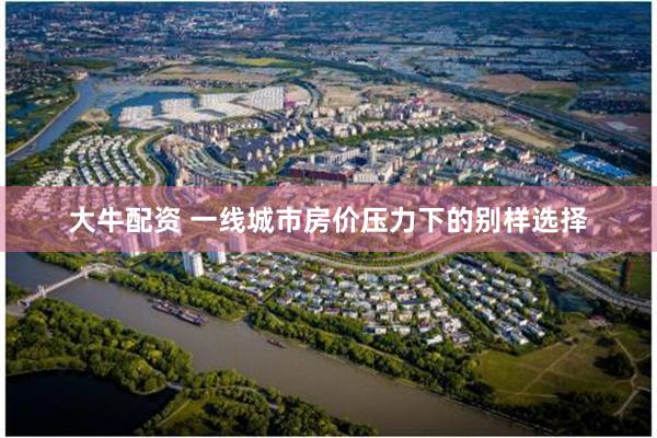 大牛配资 一线城市房价压力下的别样选择