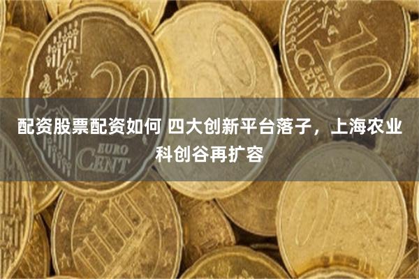 配资股票配资如何 四大创新平台落子，上海农业科创谷再扩容