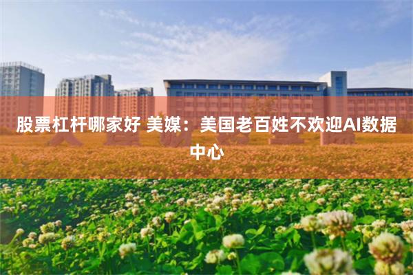 股票杠杆哪家好 美媒：美国老百姓不欢迎AI数据中心