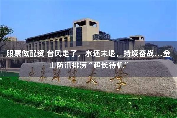 股票做配资 台风走了，水还未退，持续奋战…金山防汛排涝“超长待机”